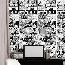 Papel de Parede Adesivo Jujutsu Kaisen Mangá Autocolante