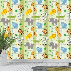 Papel Parede Safari Quarto Infantil Adesivo Verde Rolo 3 Mts