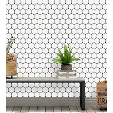 Papel de Parede Hexágono Geométrico