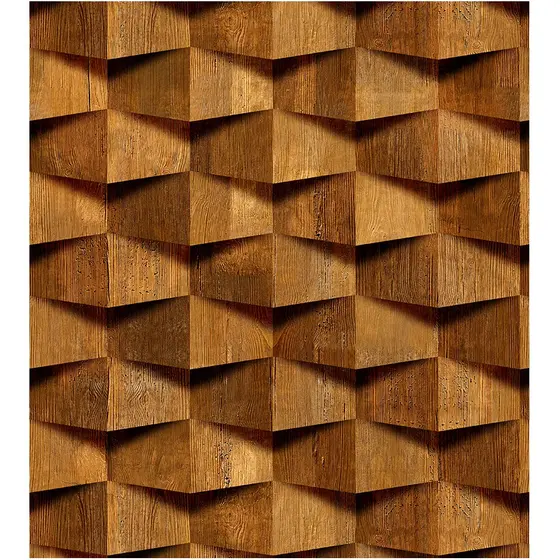 Papel de Parede Madeira Robusta Rústica 3d Para Quartos e Sala 2,00 mts