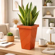 1 Vaso Coluna Quadrado Pequeno 13 Litros Plasnew Decoração Plantas