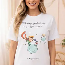 Camiseta Feminina O Pequeno Príncipe Foi O Tempo Que Dedicaste à Tua Rosa Que a Fez Tão Importante