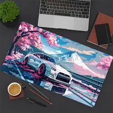 Mouse Pad Para Teclado e Mouse Ideal para Esports Carro Paisagem Acessório de Computador Presente Perfeito para Gamers