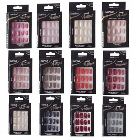 Unhas Posticas Macrilan 24 Pc / 36 Pc