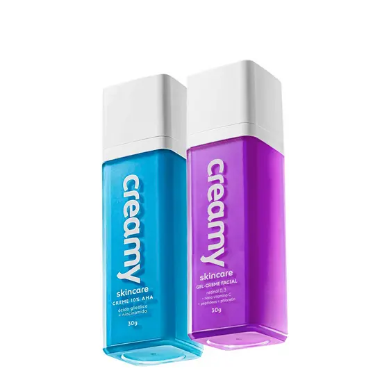 Kit Creamy Skincare Ácido Skincare Glicólico e Gel-Creme Retinol 0,3 (2 produtos)