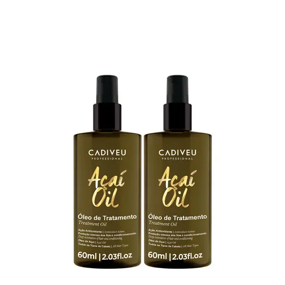 Kit Cadiveu Açaí Oil C/Valvula -  Óleo De Tratamento 60ml (2 unidades)