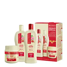 Bio Extratus Kit Crespos Rosa Mosqueta Home Care (3 produtos)