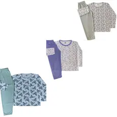 kit  3 Conjuntos de Pijama Inverno  Infantil Meninos Masculino menina feminino tamanho 4 ao 16