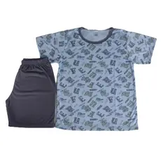 Pijama Infantil de Verão Meninos e Meninas 1 ao 16 Anos Sortido - Conjunto Curto Confortável Roupa Dormir