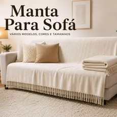 Manta Para Sofá Gigante Super King 4,00M x 1,80M / 3,00M x 1,80 / 2,40 x 1,80 / 2,10 x 1,20 Tipo Capa Decorativa Premium