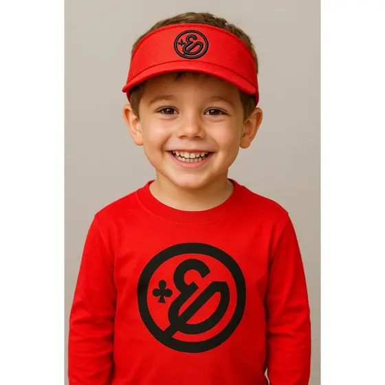 Camiseta Enaldinho Manga Longa 100% Algodão + Viseira Com Ajuste Atrás Camisa Blusa Youtuber Gamer