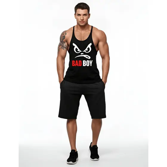 Camisa Regata Cavada Masculina Bad Boy Camiseta Academia