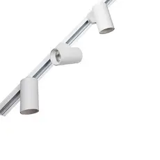 Trilho Eletrificado 1 metro Branco com Opção de Spots 7w Decoração Teto Iluminação
