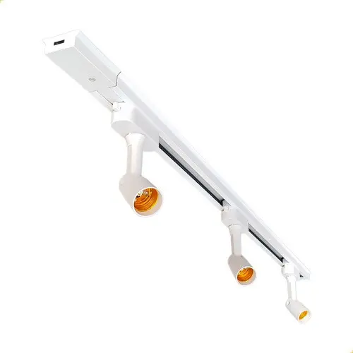 Trilho Eletrificado 1 Metro + 3 Spots Soquete E27 Bivolt