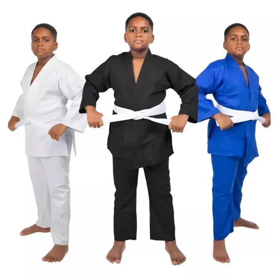 Kimono Infantil Haganah Judô Jiu Jitsu Reforçado + Faixa