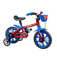 Bicicleta Infantil Menino Homem Aranha 1-4 Anos Nathor Aro 12