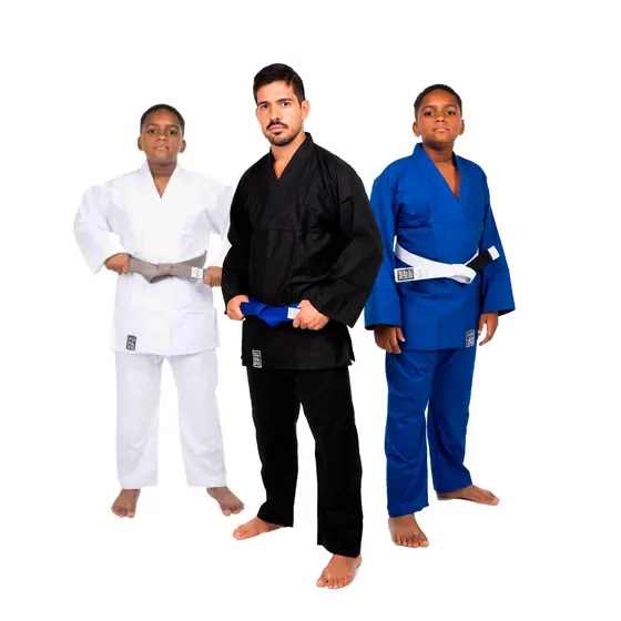 Kimono Basic Haganah Judô/Jiu-Jitsu 100% Algodão com Faixa - Conforto e Resistência