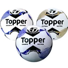 Bola de Futebol Topper  Campo Society Futsal Oficial Ultra Dupla Colagem