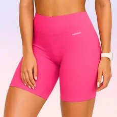 Short Feminino Academia Selene Sem Costura Não Transparece Poliamida Fitness