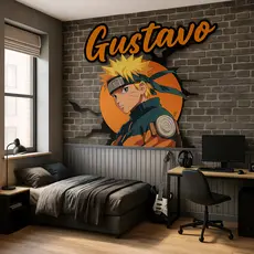 Papel de Parede Naruto Uzumaki para quarto de menino