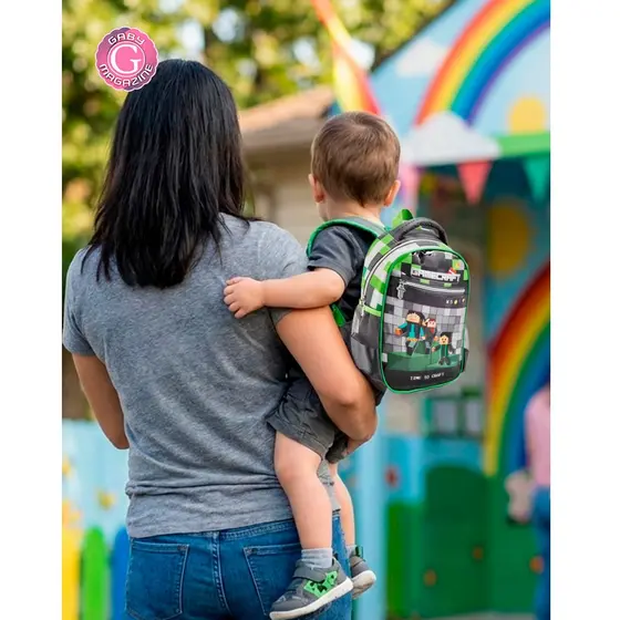 Mochila De Costas Creche Ou Passeio Gamecraft Meninos