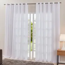 Cortina 2,6m x 6m Microfibra para Varão 3m Sala Quarto