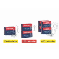 Clips 25mm Prata Yins Paper Caixa com 100 Un