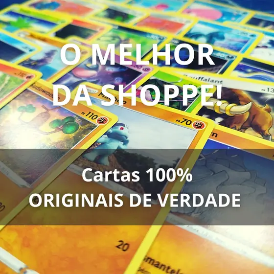 Cartas Pokemon Coleção de 100 Cartas Originais! Escolha entre os Pacotes 20/50/75/100