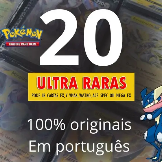 Kit Ultra raras originais - 20 cartas Ultra raras originais Cartas Pokémon