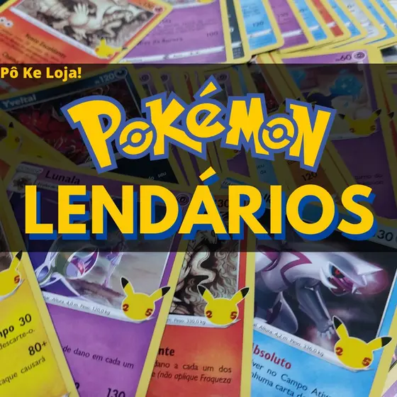Cartas Pokemon Lendários Originais até 30 Cartinhas para Coleção em Português