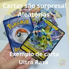 Kit com 2 cartas Pokémon ULTRA RARAS V ou EX garantidas + Pacote