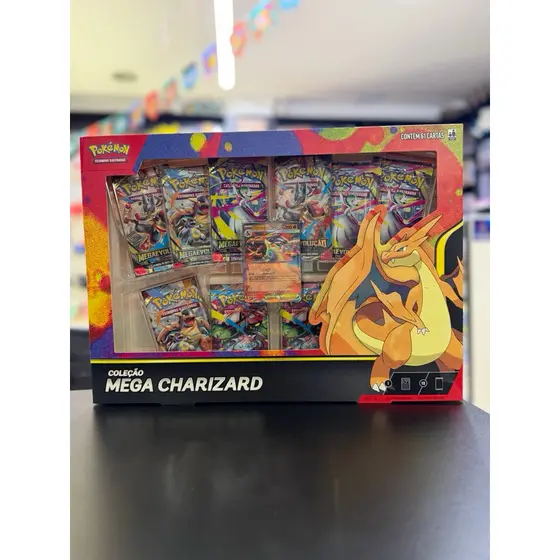 Pokémon TCG Box Coleção Mega Charizard Y EX Copag