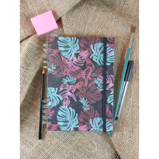 Sketchbook BOTANICO caderno de desenho diário organização  15x21,5 cm 100 páginas 180g capa dura