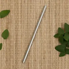 2 Unid. Canudo de Inox Reto Reutilizável Lavável Bebida Drink