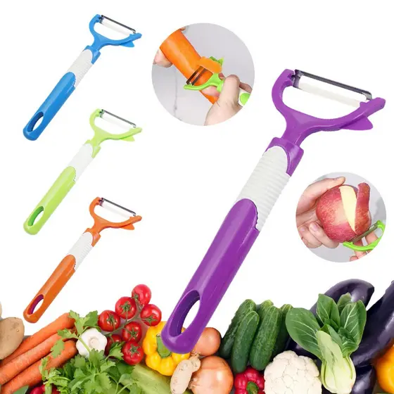 Descascador de Alimentos 16,5cm Descasca Fácil Frutas Legumes