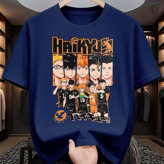 Camiseta Haikyuu Estampada | T-Shirt Anime Vôlei Karasuno
