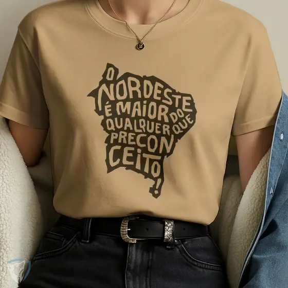 Camiseta Nordeste Orgulho Nordestino | Contra o Preconceito