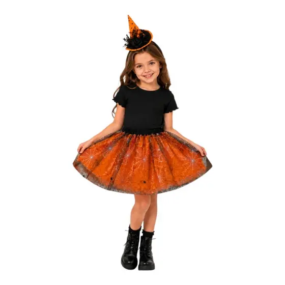 Fantasia Halloween infantil saia 30 cm