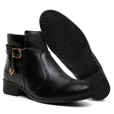Bota Feminina Cano Curto Médio Coturno Zíper Exclusiva Promoção Atacado