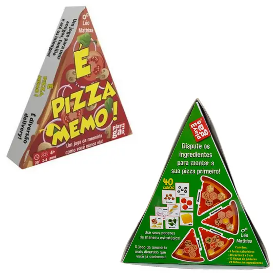Jogo da Memória E Raciocínio Atividades Interativo Monte Sua Pizza Playgame Divertido Cooper Fun É Pizza Memo!
