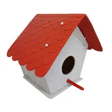 Casa de Pássaros Silvestres Livres Ecológico Resistente Tamanho 16x19x16