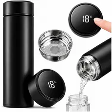 Garrafa Térmica Inteligente Sensor De Temperatura Digital Led Quente Gelado Café Água