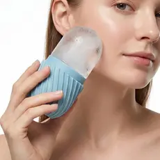 Rolo Gelo Massageador Facial Refrescante Contra Inchaço, Olheiras Rosto Pescoço Limpos Beleza Skincare