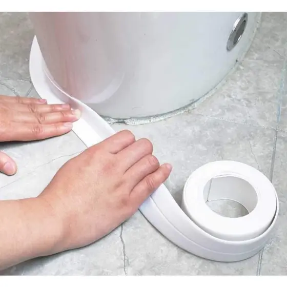 Fita Adesiva de Vedação 3m PVC Impermeável Multiuso para Cozinha e Banheiro