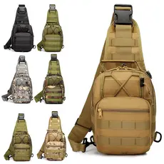 Bolsa Transversal Tática com Material Resistente 600D para Homens e Mulheres