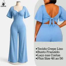 Macacão Plus Size Feminino Longo Macacão Pantalona Feminino Longo Macacão Comprido Feminino