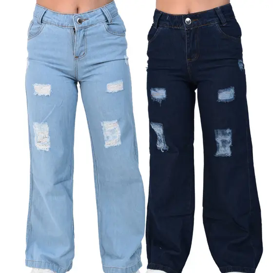Calça pantalona wide leg menina infantil juvenil 10 ao 16