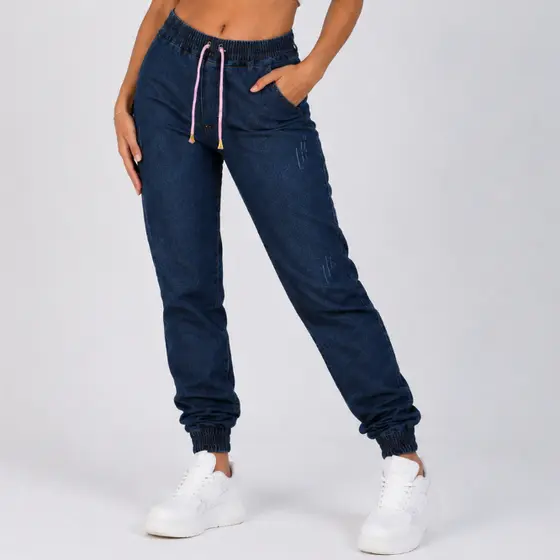 Calça jeans Jogger feminina infanto juvenil 8 ao 16