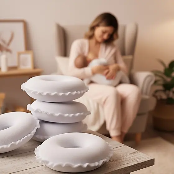 Kit 6 Rosquinha Amamentação Protetor Para Seios Algodão Antialérgico Reutilizável