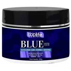 Mascara Matizadora capilar tonalizante Ativador Tons Azul 250g Toplife